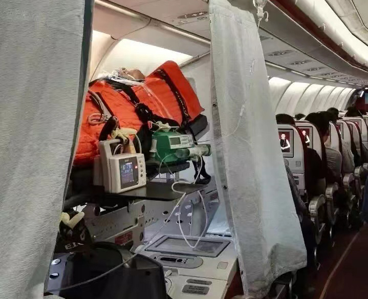 松滋市跨国医疗包机、航空担架